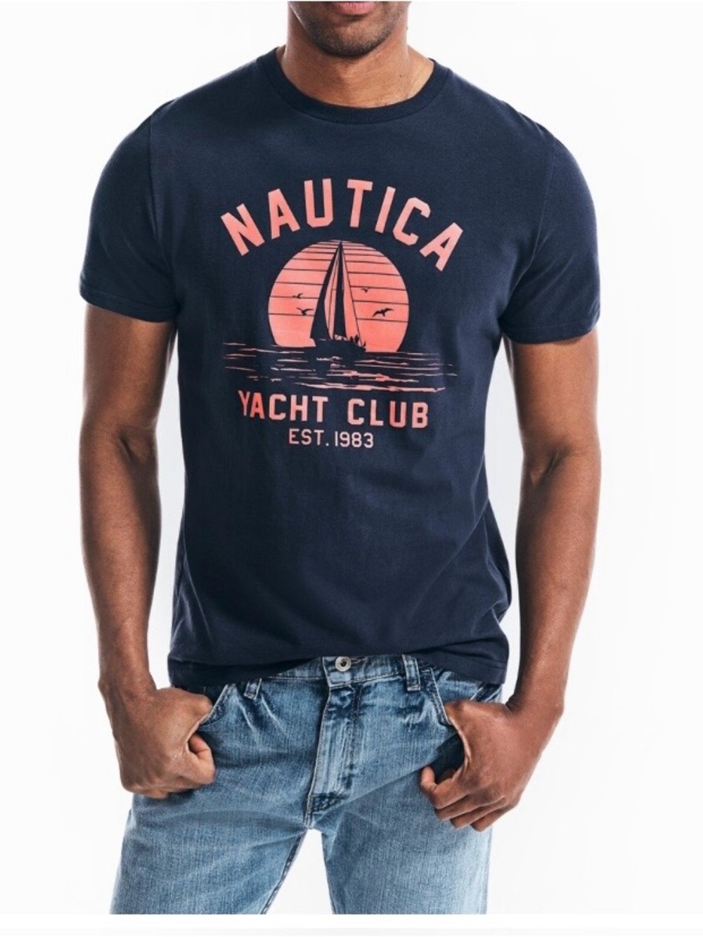 NWOT-Men's Nautica Yacht Club Cotton. T-Shirt- XXL